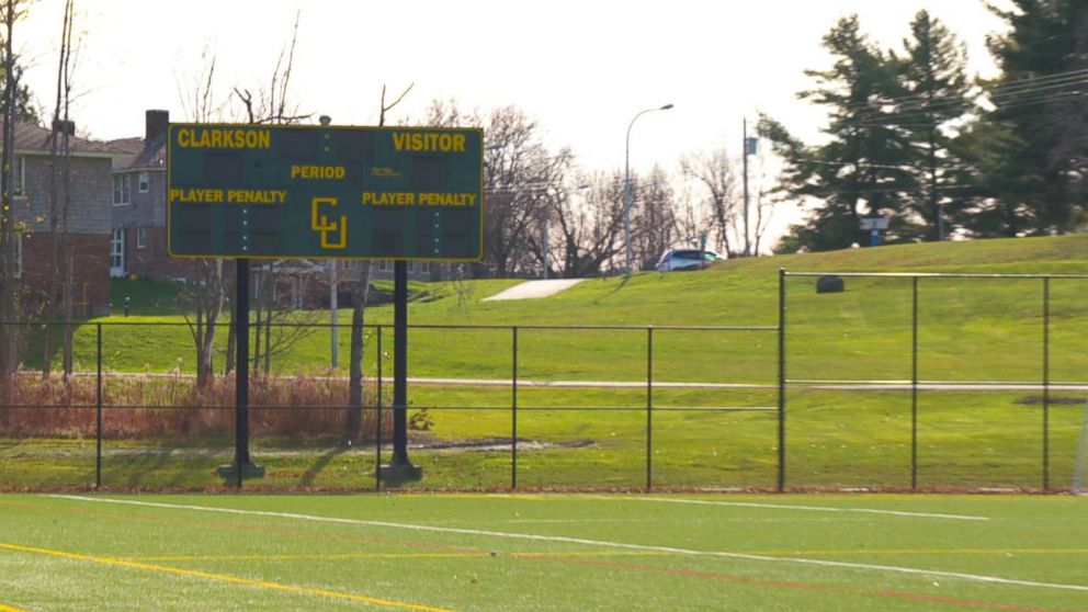 PHOTO: A soccer field at Clarkson University in Potsdam, New York. 
